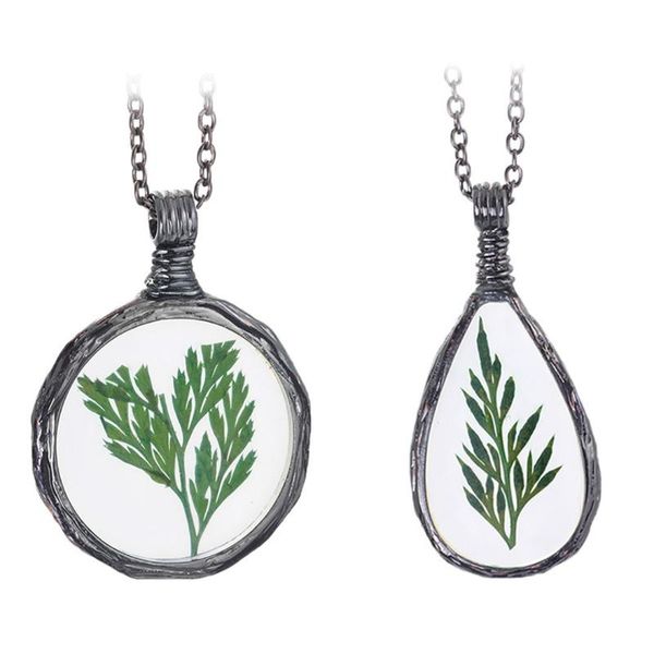 pendant necklaces clear handmade resin green plant leaves for women boho transparent round water drop necklace, Silver
pendant necklaces clear handmade resin green plant leaves for women boho transparent round water drop necklace, Silver