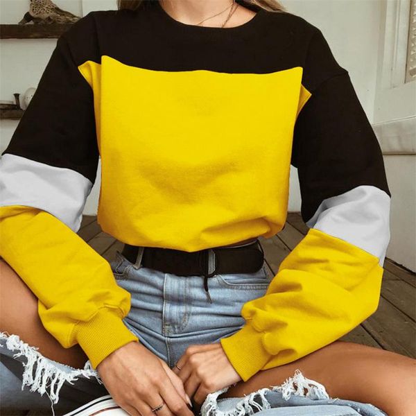 women's hoodies & sweatshirts high fashion collision color patchwork women long sleeve bandage short hoodie pullovers kpop street plus, Black
women's hoodies & sweatshirts high fashion collision color patchwork women long sleeve bandage short hoodie pullovers kpop street plus, Black