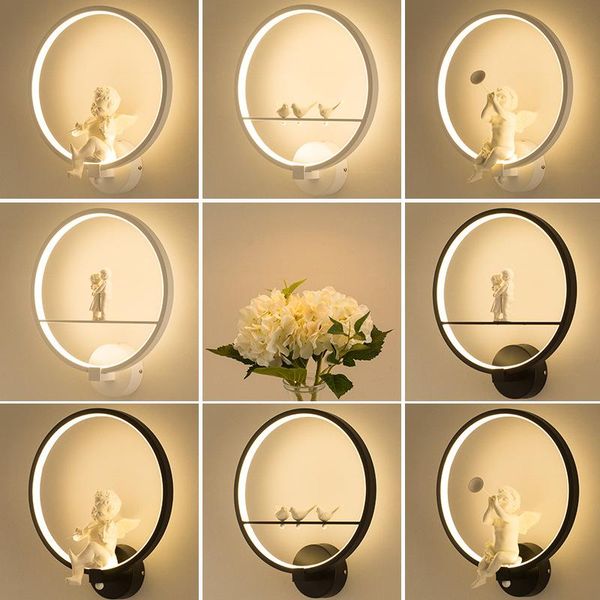wall lamp selling lamps indoor black white lighting minimalist art sconce interior with angel bird home decoration
wall lamp selling lamps indoor black white lighting minimalist art sconce interior with angel bird home decoration
