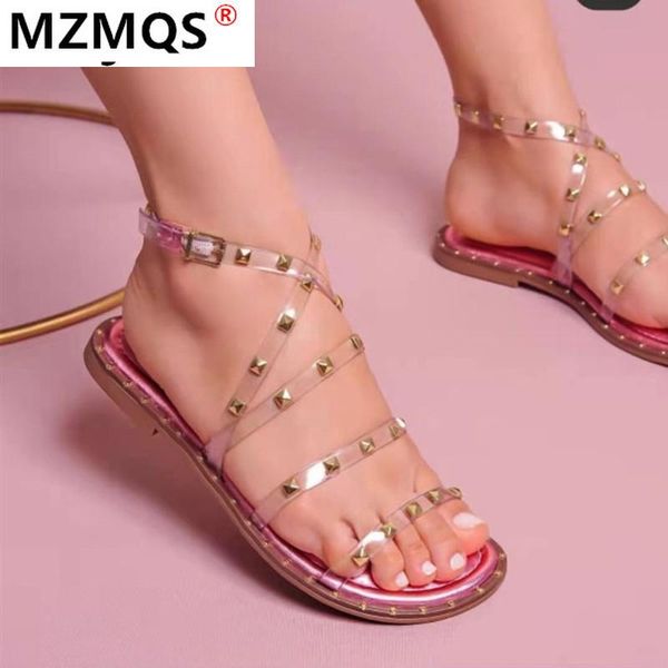 sandals women's summer shoes for women comfortable flat-bottomed rivet transparent casual open toe, Black
sandals women's summer shoes for women comfortable flat-bottomed rivet transparent casual open toe, Black