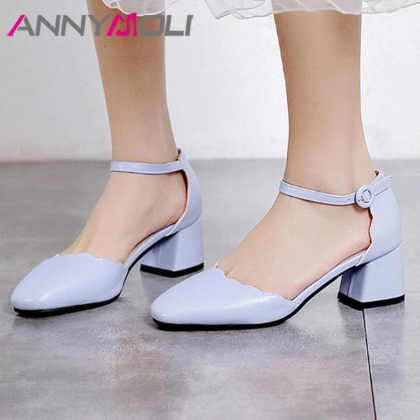 dress shoes annymoli two-piece high heel women pumps square toe thick heels buckle lady footwear summer female blue pink size 43, Black
dress shoes annymoli two-piece high heel women pumps square toe thick heels buckle lady footwear summer female blue pink size 43, Black