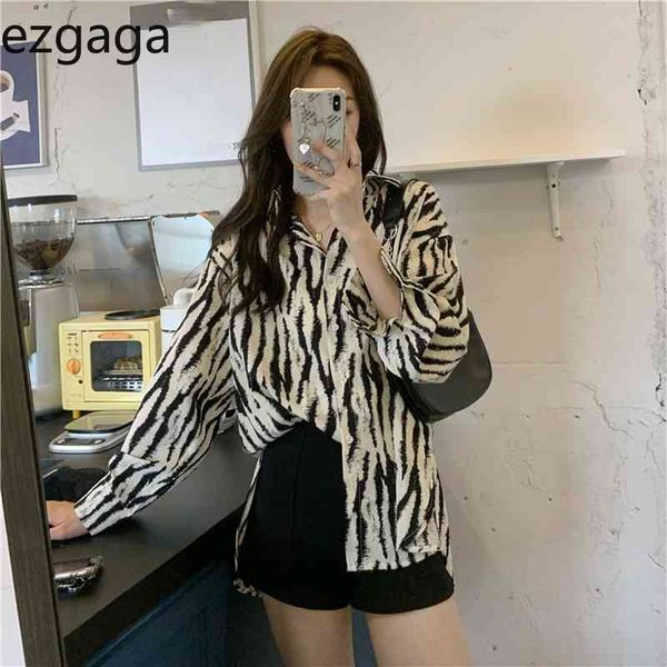 ezgaga vintage long sleeve zebra striped women blouse spring korean chic loose elegant female shirts streetwear fashion 210430, White
ezgaga vintage long sleeve zebra striped women blouse spring korean chic loose elegant female shirts streetwear fashion 210430, White