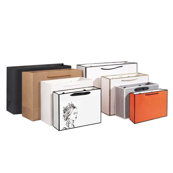 gift wrap 10pc paper bag with handles box for christmas packaging or wedding party bags clothes wig shopping
gift wrap 10pc paper bag with handles box for christmas packaging or wedding party bags clothes wig shopping