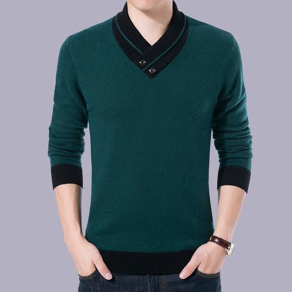 men's sweaters cross collar brand men keep warm in winter knitting sweater male slim leisure to set head knit shirts, White;black
men's sweaters cross collar brand men keep warm in winter knitting sweater male slim leisure to set head knit shirts, White;black