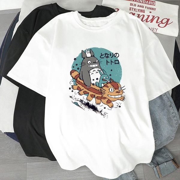 90s girls harajuku totoro women t shirts cartoon print o neck short sleeve summer tee female, White
90s girls harajuku totoro women t shirts cartoon print o neck short sleeve summer tee female, White