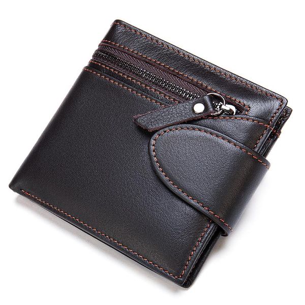 wallets men wallet genuine leather man with coin pocket vintage double zipper short purse for, Red;black
wallets men wallet genuine leather man with coin pocket vintage double zipper short purse for, Red;black