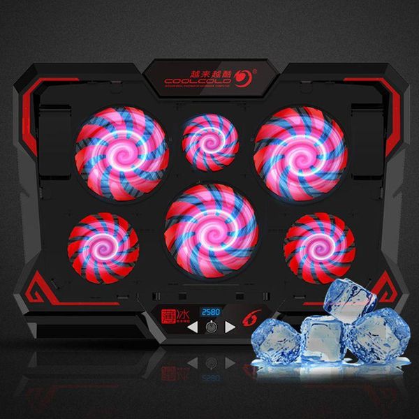 lapcooling pads 17 inch gaming cooler height adjustable 6 fans led screen switches adjust 2 usb ports notebook computer pad y8ac
lapcooling pads 17 inch gaming cooler height adjustable 6 fans led screen switches adjust 2 usb ports notebook computer pad y8ac
