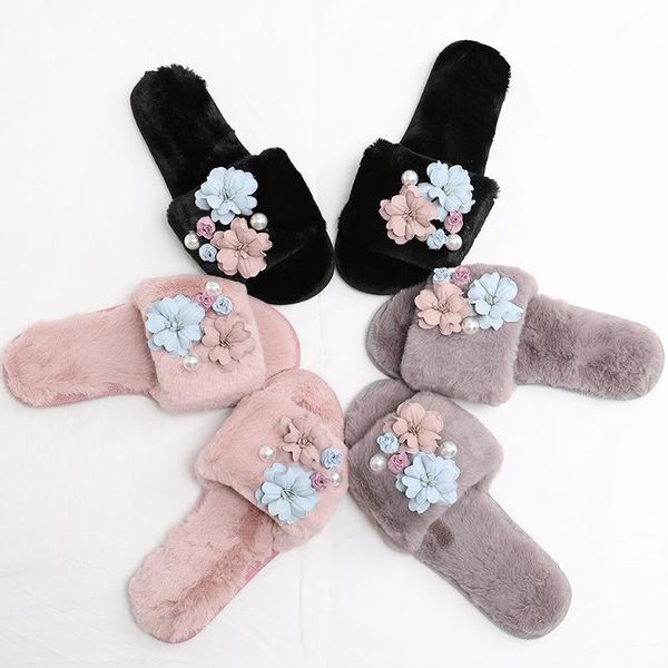 slippers 2021 women flower house winter indoor woman slip on flats slides fur wholesale, Black
slippers 2021 women flower house winter indoor woman slip on flats slides fur wholesale, Black