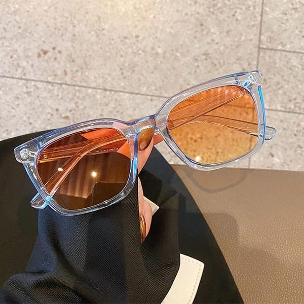 so&ei ins fashion square sunglasses women orange gradient eyewear vintage cat eye trending shades uv400 men sun glasses, White;black
so&ei ins fashion square sunglasses women orange gradient eyewear vintage cat eye trending shades uv400 men sun glasses, White;black