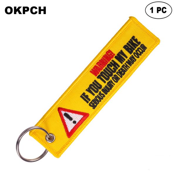 key fobs chains jewelry red embroidery remove before flight keyring gift for friends pk0057, Silver
key fobs chains jewelry red embroidery remove before flight keyring gift for friends pk0057, Silver