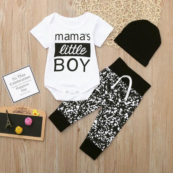 3pcs born baby boys girls clothes kid boy outfist letter romper bodysuit pants hat set fashion infant girl clothing sets, White
3pcs born baby boys girls clothes kid boy outfist letter romper bodysuit pants hat set fashion infant girl clothing sets, White