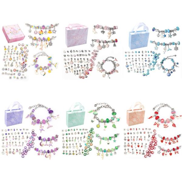 charm bracelets diy beaded bracelet toy cute bead pendant hand chain gift box for children kit drop#20, Golden;silver
charm bracelets diy beaded bracelet toy cute bead pendant hand chain gift box for children kit drop#20, Golden;silver