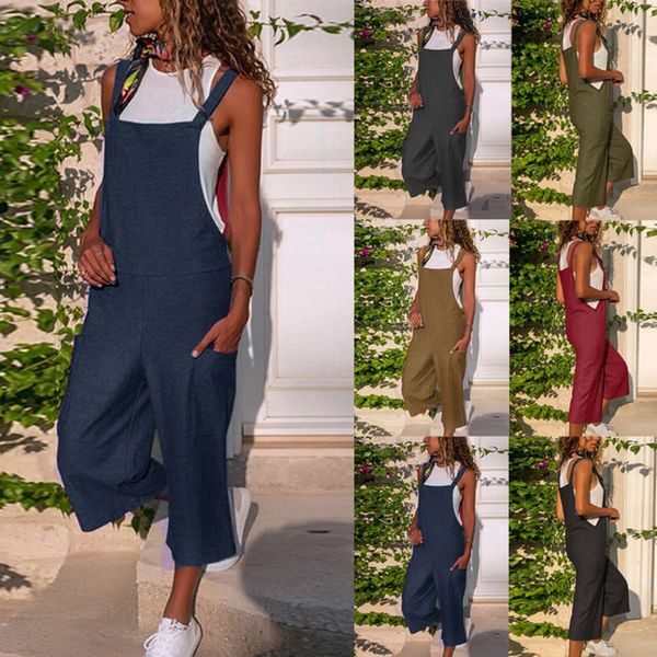 2021 spring summer new pure color cotton hemp casual loose long and wide leg jumpsuit women's pants, Black;white
2021 spring summer new pure color cotton hemp casual loose long and wide leg jumpsuit women's pants, Black;white