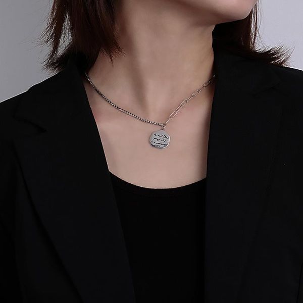 chains s925 sterling silver retro letter round necklace female ins cold wind fashion personality niche
chains s925 sterling silver retro letter round necklace female ins cold wind fashion personality niche