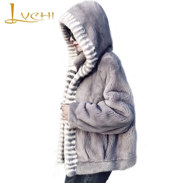 women's fur & faux lvchi women winter real coat 2021 batwing sleeve mink female thick with hat natural import velvet, Black
women's fur & faux lvchi women winter real coat 2021 batwing sleeve mink female thick with hat natural import velvet, Black