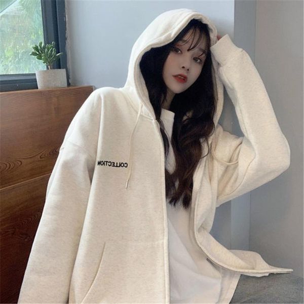 women's hoodies & sweatshirts solid white jacket loose autumn zipper rock coat women casual oversize tracksuit hoody female funny hara, Black
women's hoodies & sweatshirts solid white jacket loose autumn zipper rock coat women casual oversize tracksuit hoody female funny hara, Black