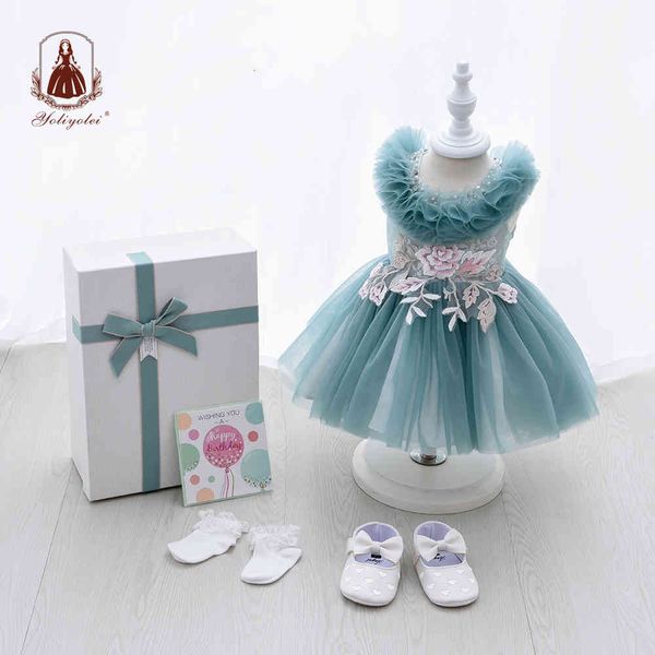 girl's yoliyolei pearls fluffy collar baby girl dress set green floral pageant 1st birthday party dresses for girls with gift box 1027, Red;yellow
girl's yoliyolei pearls fluffy collar baby girl dress set green floral pageant 1st birthday party dresses for girls with gift box 1027, Red;yellow