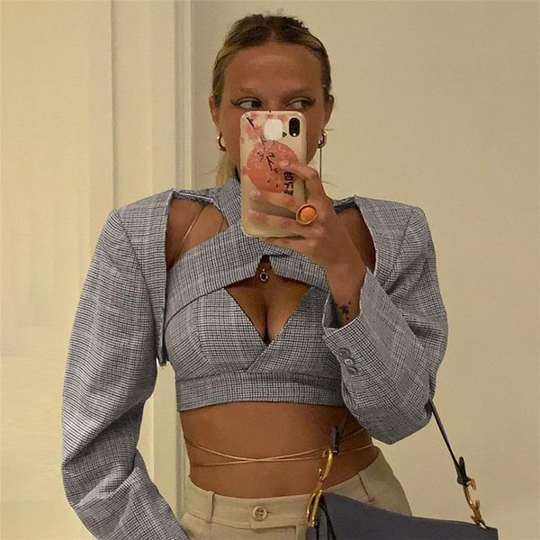 women's t-shirt y2k shirt female clothing backless lace up woman clothes crop year 2022 office lady cropped long sleeve t-shirts, White
women's t-shirt y2k shirt female clothing backless lace up woman clothes crop year 2022 office lady cropped long sleeve t-shirts, White
