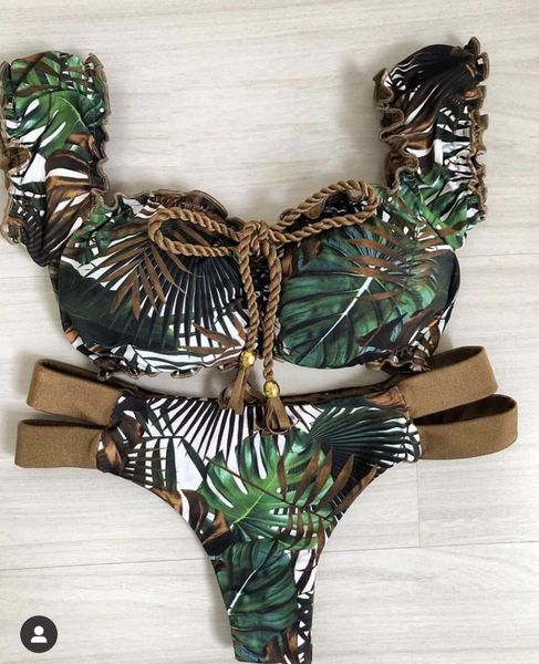 women's swimwear push up 2021 bikini set women ruffle biquini low waist brazilian ribbed swimsuit bather beach maillot de bain, White;black
women's swimwear push up 2021 bikini set women ruffle biquini low waist brazilian ribbed swimsuit bather beach maillot de bain, White;black