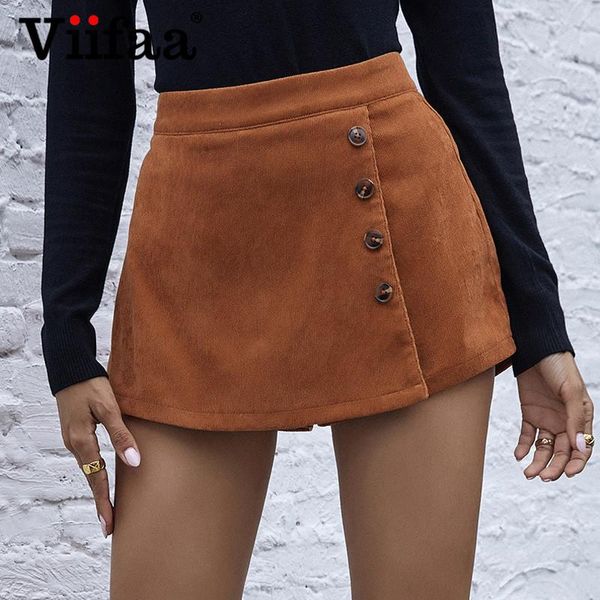 women's shorts viifaa button front solid color casual winter skirt women high waist zipper back streetwear short skirts, White;black
women's shorts viifaa button front solid color casual winter skirt women high waist zipper back streetwear short skirts, White;black