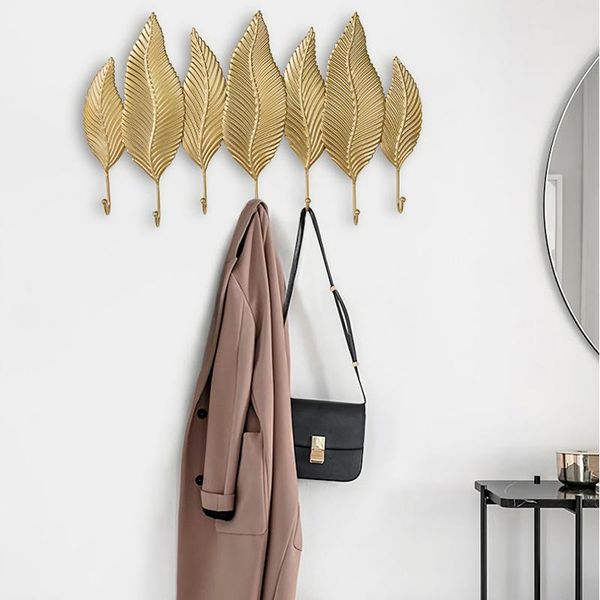 creative golden leaf clothes hat hook wall hanging key holder hooks modern decorative door coat hanger & rails
creative golden leaf clothes hat hook wall hanging key holder hooks modern decorative door coat hanger & rails