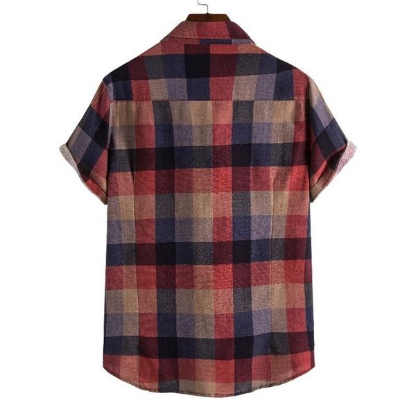summer men's short-sleeved lapel shirt loose plaid floral casual shirts, White;black
summer men's short-sleeved lapel shirt loose plaid floral casual shirts, White;black