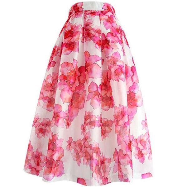 skirts 2021 summer vintage pink printed organza ball gown skirt women high waist kne length, Black
skirts 2021 summer vintage pink printed organza ball gown skirt women high waist kne length, Black