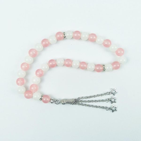 beaded, strands tesbih store design pink and white 10mm glass beads muslim prayer for women gift, Black
beaded, strands tesbih store design pink and white 10mm glass beads muslim prayer for women gift, Black