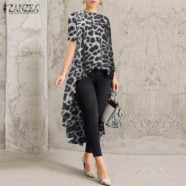 women's blouses & shirts women's oversized leopard printed 2022 fashion asymmetrical blouse short sleeve blusas female casual tun, White
women's blouses & shirts women's oversized leopard printed 2022 fashion asymmetrical blouse short sleeve blusas female casual tun, White