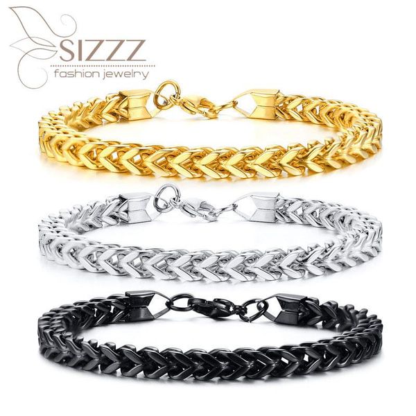 arrival stainless steel domineering gold bracelet&bangles for men link, chain, Black
arrival stainless steel domineering gold bracelet&bangles for men link, chain, Black