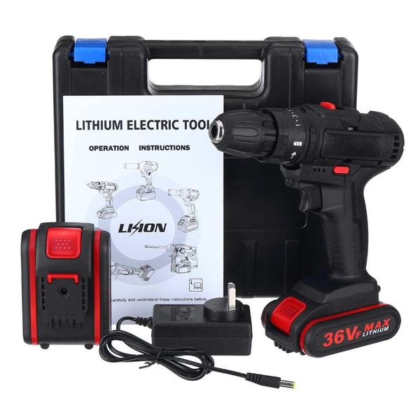 professiona electric drills 800w cordless drill screwdriver mini wireless power driver 36v dc lithium-ion battery 3/8-inch 2 speed tools
professiona electric drills 800w cordless drill screwdriver mini wireless power driver 36v dc lithium-ion battery 3/8-inch 2 speed tools