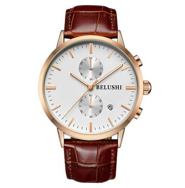 wristwatches 2021 watch men's waterproof leather belt business multifunctional luxury women, Slivery;brown
wristwatches 2021 watch men's waterproof leather belt business multifunctional luxury women, Slivery;brown