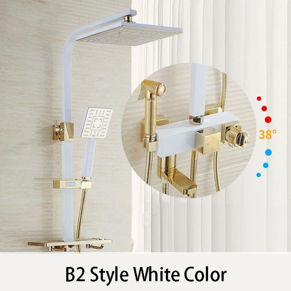 bathroom luxury black golden shower set with bidet shelf white gold thermostatic sets
bathroom luxury black golden shower set with bidet shelf white gold thermostatic sets