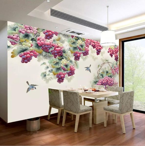 wallpapers bacal custom 3d wall murals wallpaper chinese style hand painted purple grape flowers birds art painting living room
wallpapers bacal custom 3d wall murals wallpaper chinese style hand painted purple grape flowers birds art painting living room