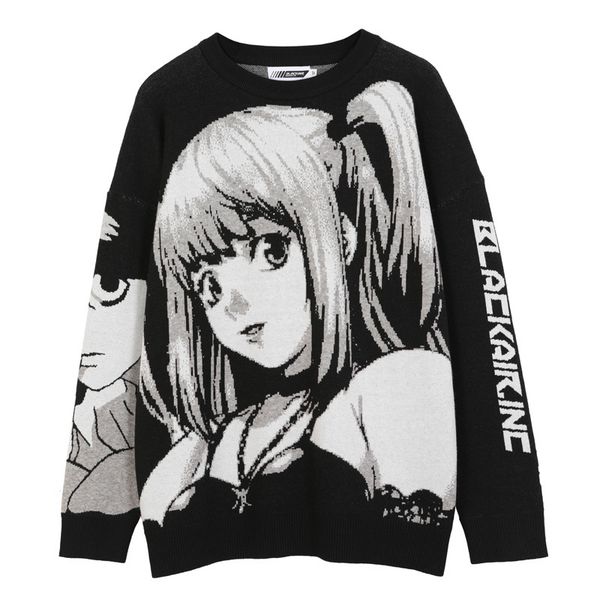 mens harajuku sweater hip hop loose streetwear cartoon vintage retro japanese clothing girl knit fashion couple sweater pullover 210518, White;black
mens harajuku sweater hip hop loose streetwear cartoon vintage retro japanese clothing girl knit fashion couple sweater pullover 210518, White;black