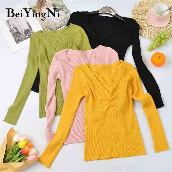 bottoming shirt korean v-neck knitted sweaters for women 7 colors slim sweater autumn winter arrival 210506, Black
bottoming shirt korean v-neck knitted sweaters for women 7 colors slim sweater autumn winter arrival 210506, Black
