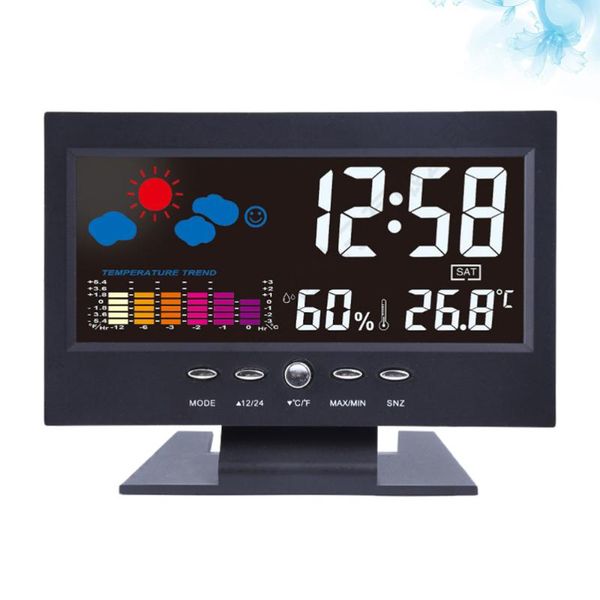 deskled weather forecast clock home digital display calendar alarm multi-function large screen (black, with usb desk & table clocks
deskled weather forecast clock home digital display calendar alarm multi-function large screen (black, with usb desk & table clocks