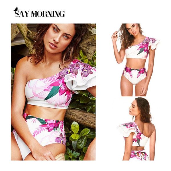 one-piece suits say morning one shoulder swimsuit print bikinis brazilian bikini set high waist swimming bathing suit summer beachwear
one-piece suits say morning one shoulder swimsuit print bikinis brazilian bikini set high waist swimming bathing suit summer beachwear