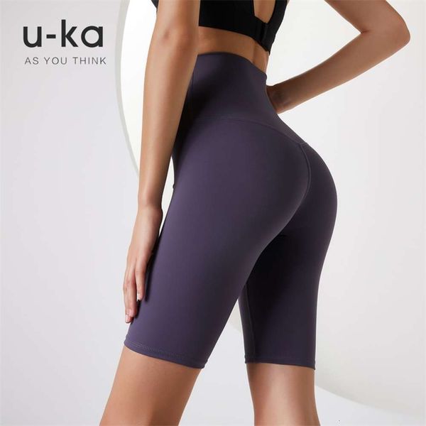 u-ka yoga pants women's high waist, hip lifting, quick drying, naked hair grinding, sports, running and riding, 5-point fitness pants, Gray
u-ka yoga pants women's high waist, hip lifting, quick drying, naked hair grinding, sports, running and riding, 5-point fitness pants, Gray
