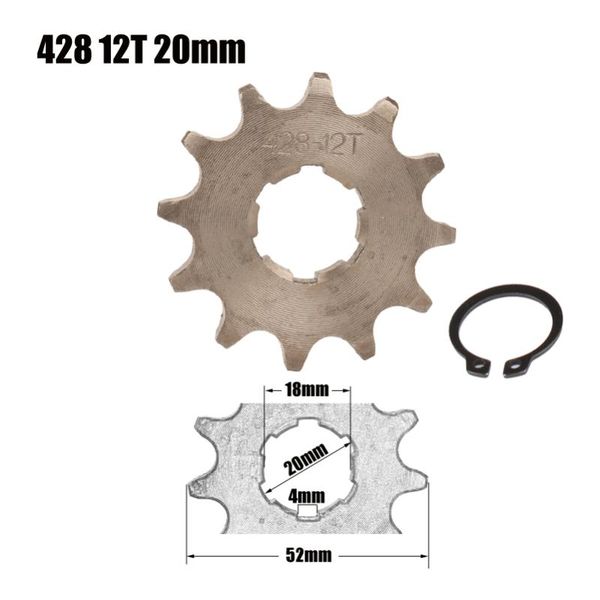 chain 12t 20mm front engine sprocket for 50cc to 125cc dirt bike atv go kart quad pitbike buggy motorcycle assembly
chain 12t 20mm front engine sprocket for 50cc to 125cc dirt bike atv go kart quad pitbike buggy motorcycle assembly