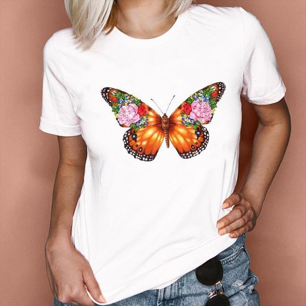 graphic butterfly floral 90s kawaii women short sleeve spring summer fashion lady clothes tees print female t shirt, White
graphic butterfly floral 90s kawaii women short sleeve spring summer fashion lady clothes tees print female t shirt, White