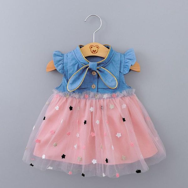 girl's dresses infant baby girl clothes kids summer dress sequins star lace denim princess outfits children's clothing vestidos, Red;yellow
girl's dresses infant baby girl clothes kids summer dress sequins star lace denim princess outfits children's clothing vestidos, Red;yellow