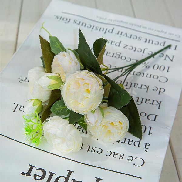 decorative flowers & wreaths home decor flower artificial bouquet 5 big heads 4 small silk rose fake wedding peonies
decorative flowers & wreaths home decor flower artificial bouquet 5 big heads 4 small silk rose fake wedding peonies