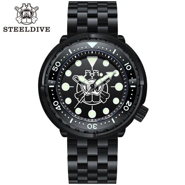 wristwatches steeldive watch sd1975p pvd black case stainless steel mechanical wristwatch 300m waterproof men dive nh35 automatic, Slivery;brown
wristwatches steeldive watch sd1975p pvd black case stainless steel mechanical wristwatch 300m waterproof men dive nh35 automatic, Slivery;brown