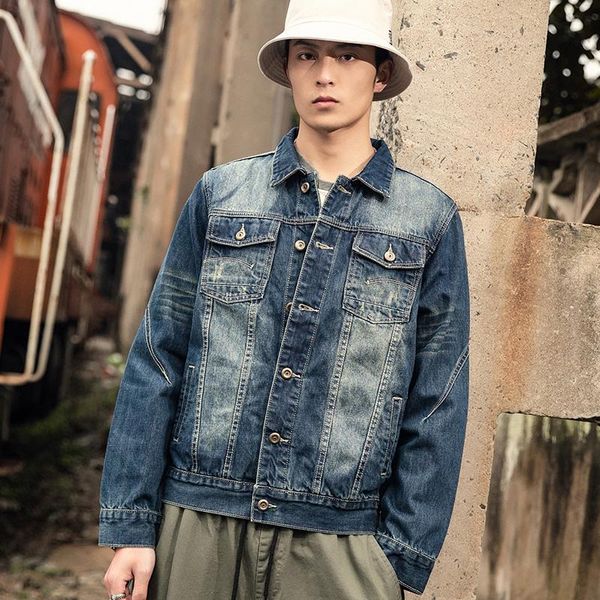 men's jackets 2021 autumn vintage blue denim jacket classic style fashion slim fit cotton 100% jeans coat male brand clothing, Black;brown
men's jackets 2021 autumn vintage blue denim jacket classic style fashion slim fit cotton 100% jeans coat male brand clothing, Black;brown