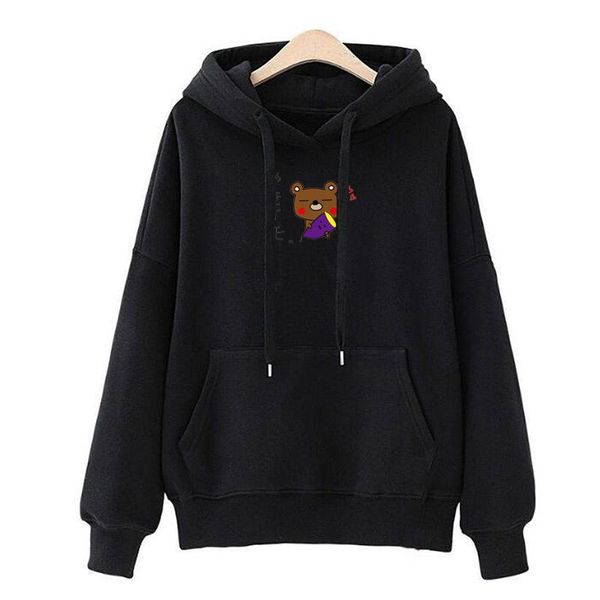 women's hoodies & sweatshirts women hip hop street wear skateboard pullover japanese pullovers bear print casual long sleeve, Black
women's hoodies & sweatshirts women hip hop street wear skateboard pullover japanese pullovers bear print casual long sleeve, Black