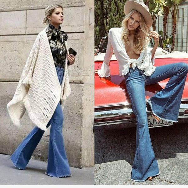 women's jeans 2021 spring women flare bell bottoms ladies stretching fashion wide leg denim trousers plus size, Blue
women's jeans 2021 spring women flare bell bottoms ladies stretching fashion wide leg denim trousers plus size, Blue