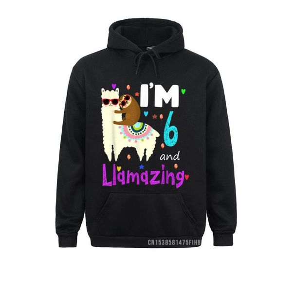 men's hoodies & sweatshirts i'm 6 years old and llamazing funny 6th birthday sloth llama hoodie holiday sportswears for men fall, Black
men's hoodies & sweatshirts i'm 6 years old and llamazing funny 6th birthday sloth llama hoodie holiday sportswears for men fall, Black