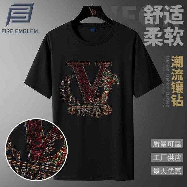 t-shirt alphabet diamond odell t-shirt fashion brand short sleeve men's european goods, White
t-shirt alphabet diamond odell t-shirt fashion brand short sleeve men's european goods, White
