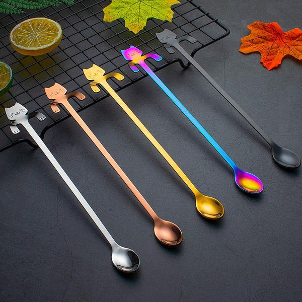 spoons cute 304 stainless steel coffee spoon dessert hanging cup cat golden color colorful dog teaspoon
spoons cute 304 stainless steel coffee spoon dessert hanging cup cat golden color colorful dog teaspoon